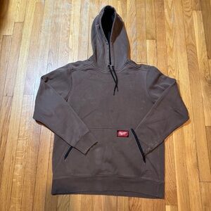 Men’s (M) Milwaukee Tool Brown Hoodie with Black Accents